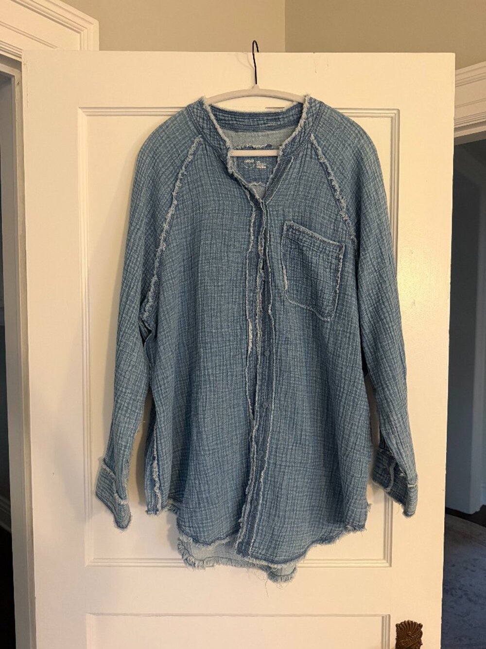 Aerie Gauzy Coverup Shirt